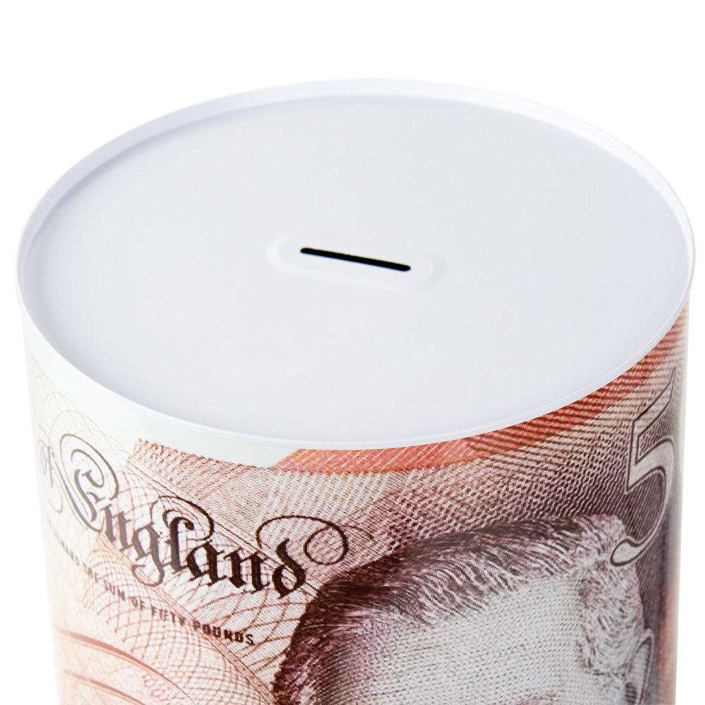 MTL495 Extra Large Coin Money Tin Piggy Bank Savings Box 19.8 x 30cm Assorted Designs King / Queen 5257 / TIN005A (Parcel Rate)