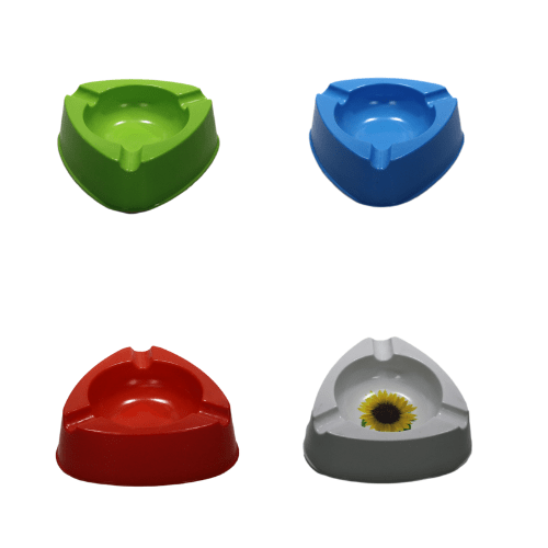 Plastic Tray with Print 11 x 4 cm Assorted Colours 00957 (Parcel Rate)