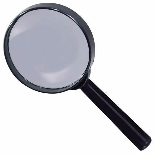 Multi Purpose Handheld Magnifying Glass 90mm Black Frame 0605 (Parcel Rate)