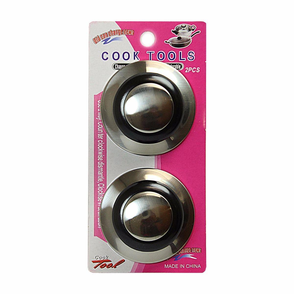 Metal Pan Lid Replacement Knobs with Screws Pack of 2 2914 A (Parcel Rate)
