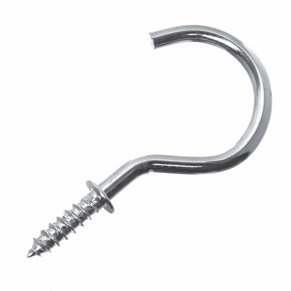 Silver Cup Hooks Chromed 1 1/2'' Pack Of 10 0190 (Large Letter Rate)