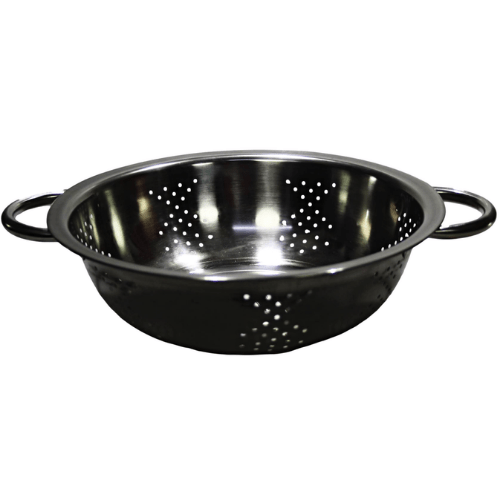 Stainless Steel Strainer Bowl Colander 2 Handles 28cm 08577 (Parcel Rate)