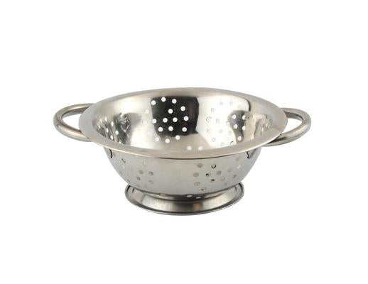 Stainless Steel Kitchen Colander 2 Handle Drainer Strainer Colander 16 CM 5139 (Parcel Rate)