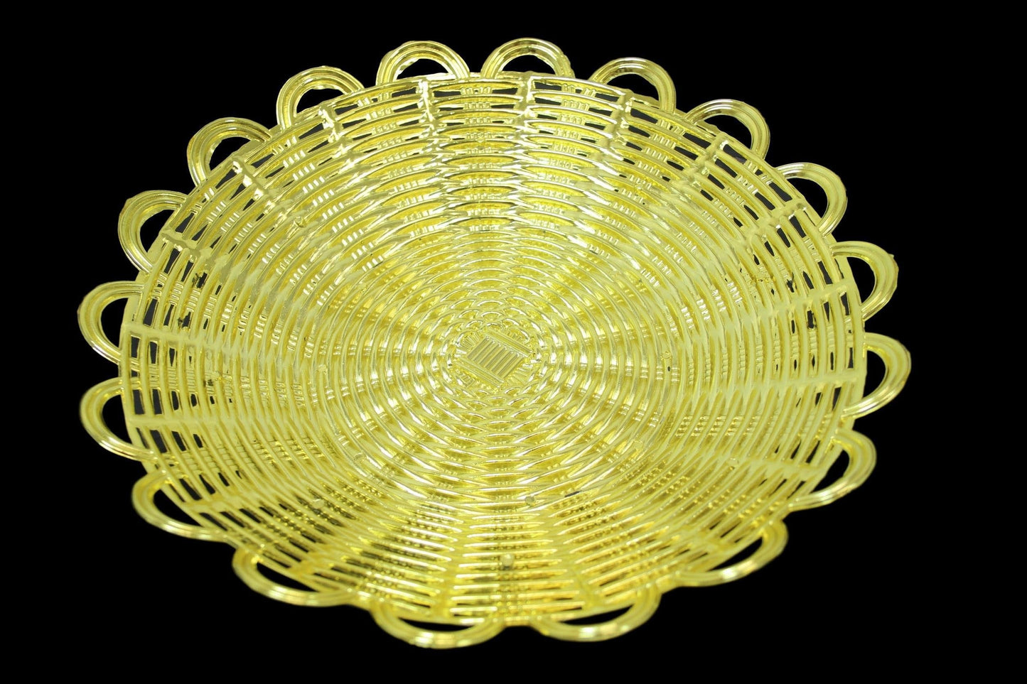 Silver/Gold Serving Plastic Food Home Desserts Party Celebration Serving Plate 28cm 6144 (Parcel Rate)