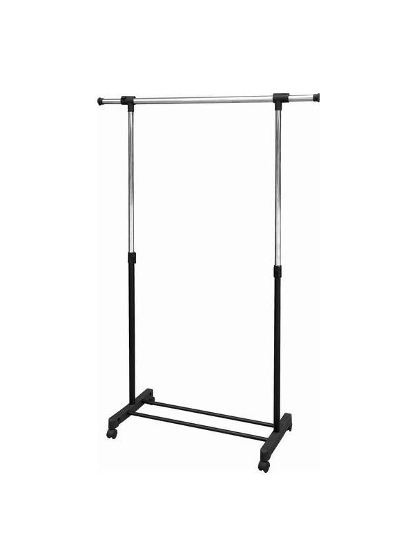 Single Garment Holder Stainless Steel Clothes Pole Rack Adjustable 25kg 6215A (Parcel Rate)