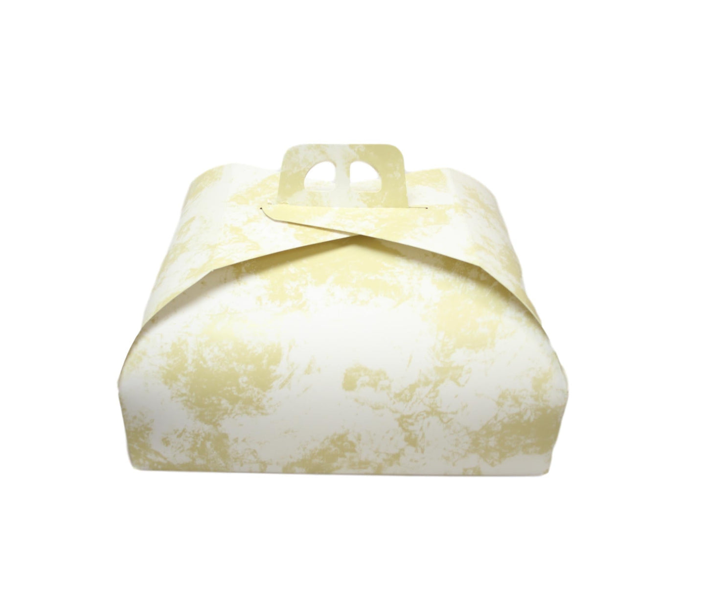 Paper Cake Box Pink/Gold Festive Square Easy Assemble Cake Box 36 x 36cm 1 Pack 6269 (Parcel Rate)