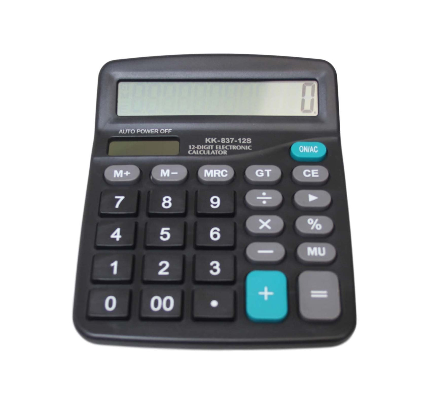 Big Display Two Way Power Electronic Calculator Office Maths Black 6411 (Parcel Rate)