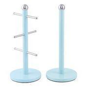 Dainty Kitchen Roll Holder & Mug Tree Skyline Blue 2704 / 6736 A (Parcel Rate)