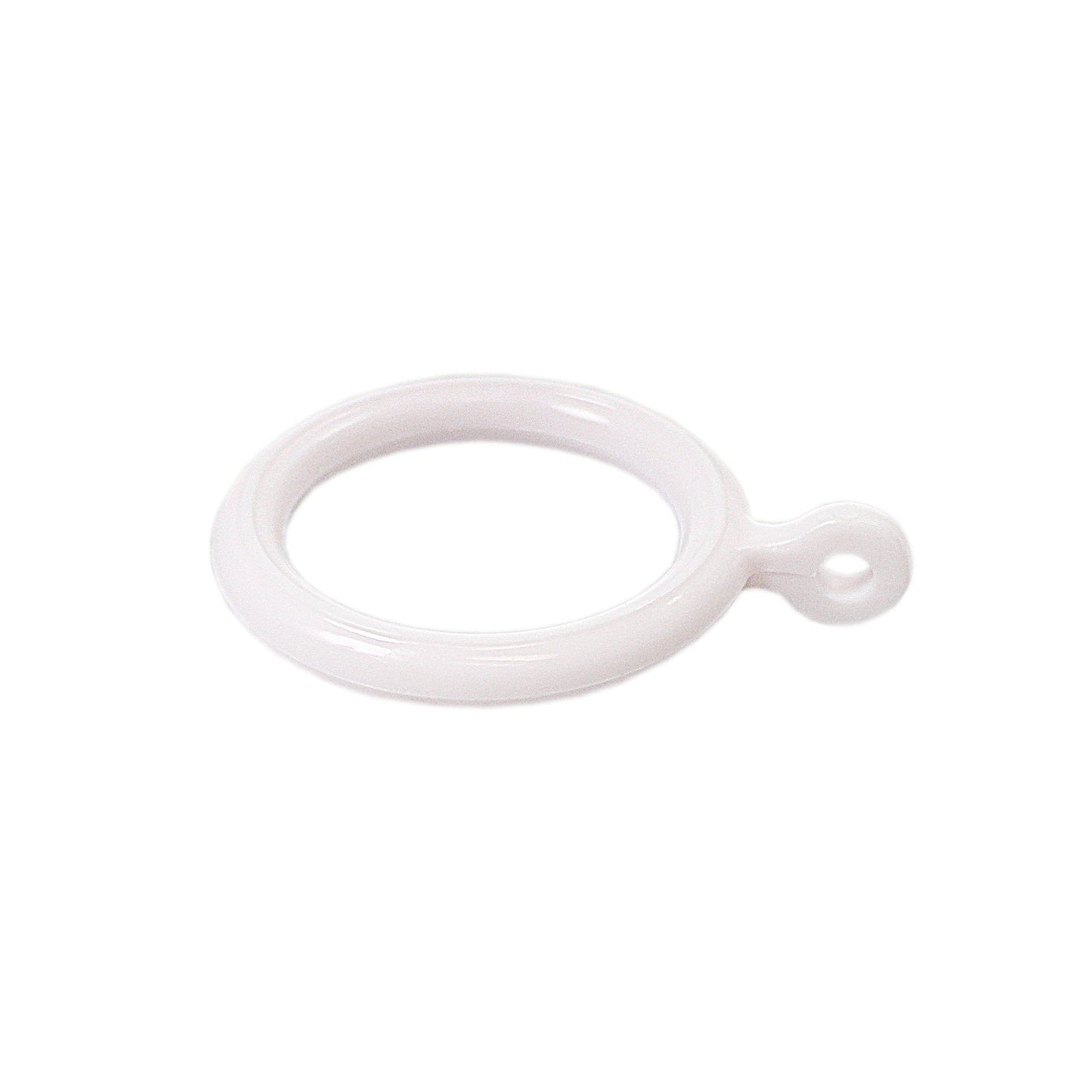 Plastic Shower Curtain Rings White Pack of 10 4778 A (Large Letter Rate)