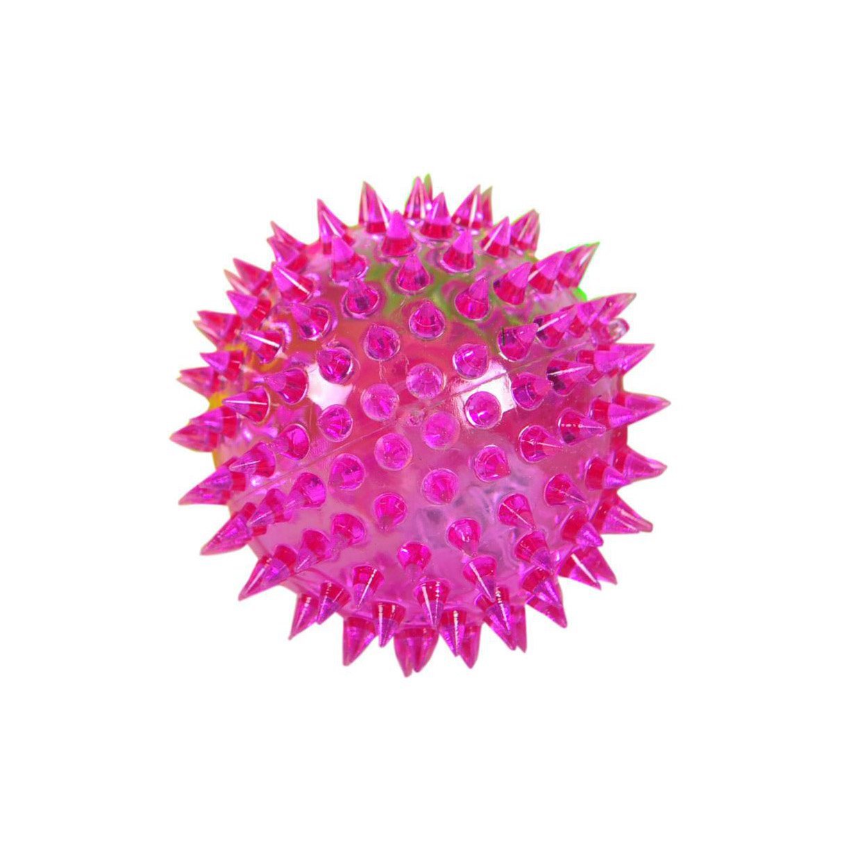 Pet Dog Flashing Light Up Spikey LED Ball Assorted Colours 0059 (Parcel Rate)