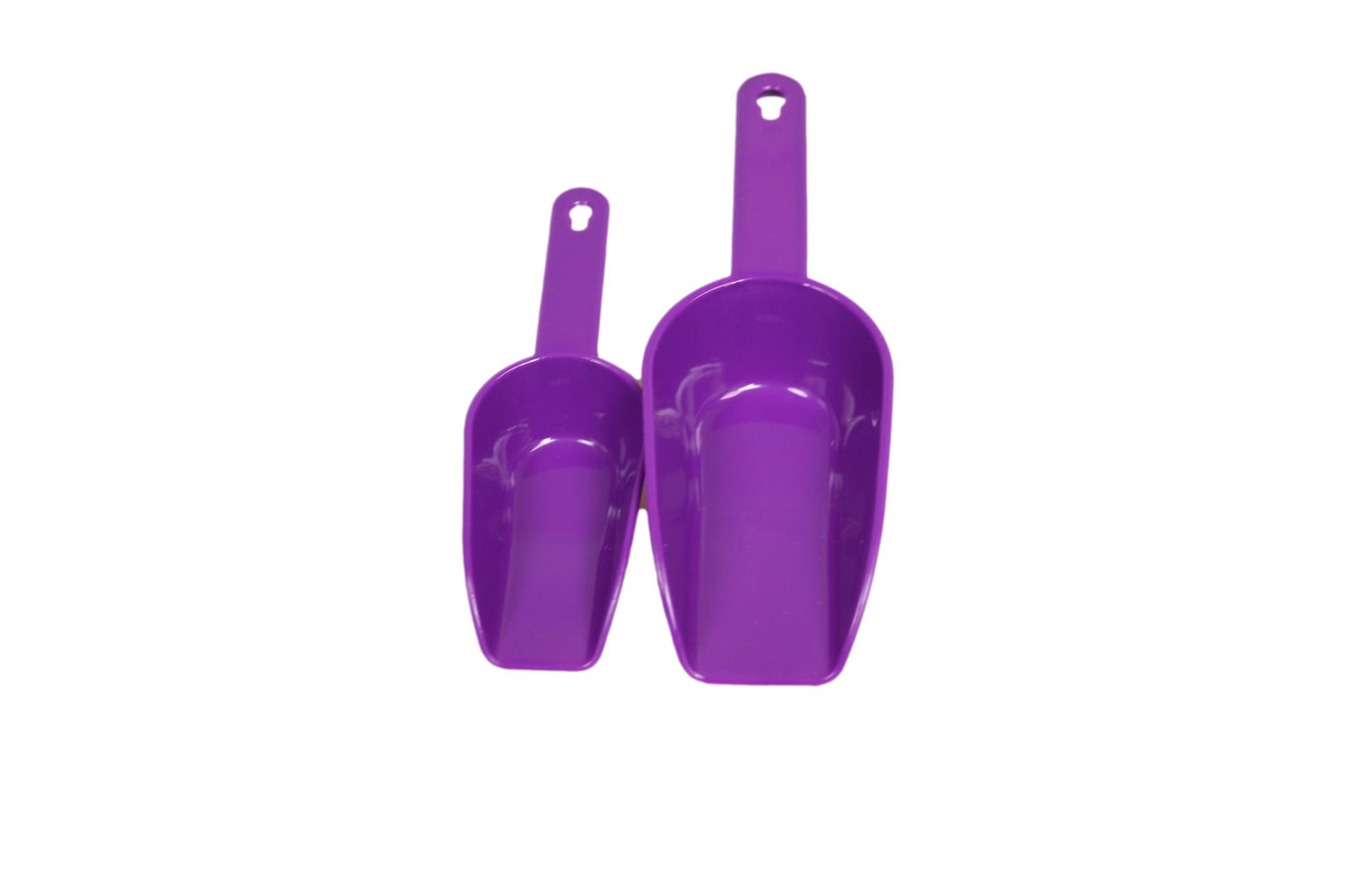 Plastic Dry Food Sweets Candy Scoop Shovel Set of 4 Assorted Colours AK459 A (Parcel Rate)