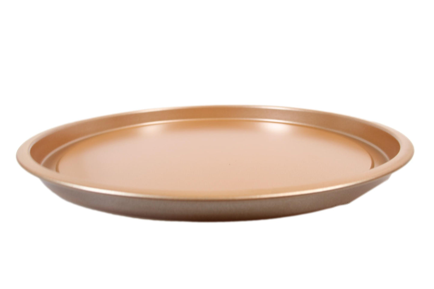 Round Copper Crispy Oven Tray Set of 2 30 x 5 cm 6621 (Parcel Rate)