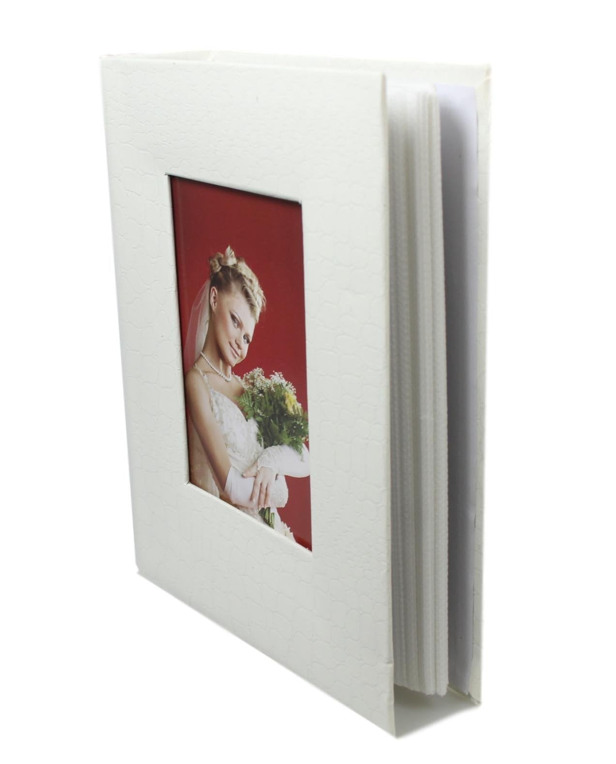 Memorial Wedding Off White 200 Page Photo Album Wedding Album 4 x 6'' 5527 (Parcel Rate)