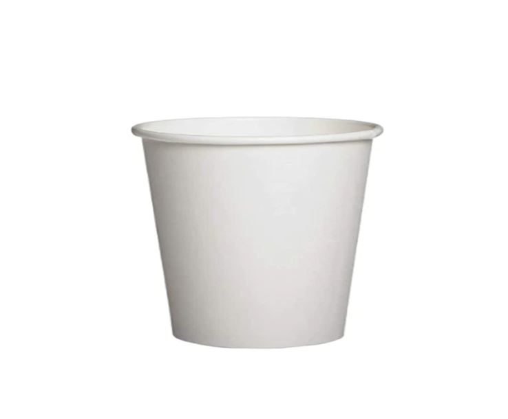 Disposable Paper Drinking Cups Pack of 50 4oz White SK28073 (Parcel Rate)