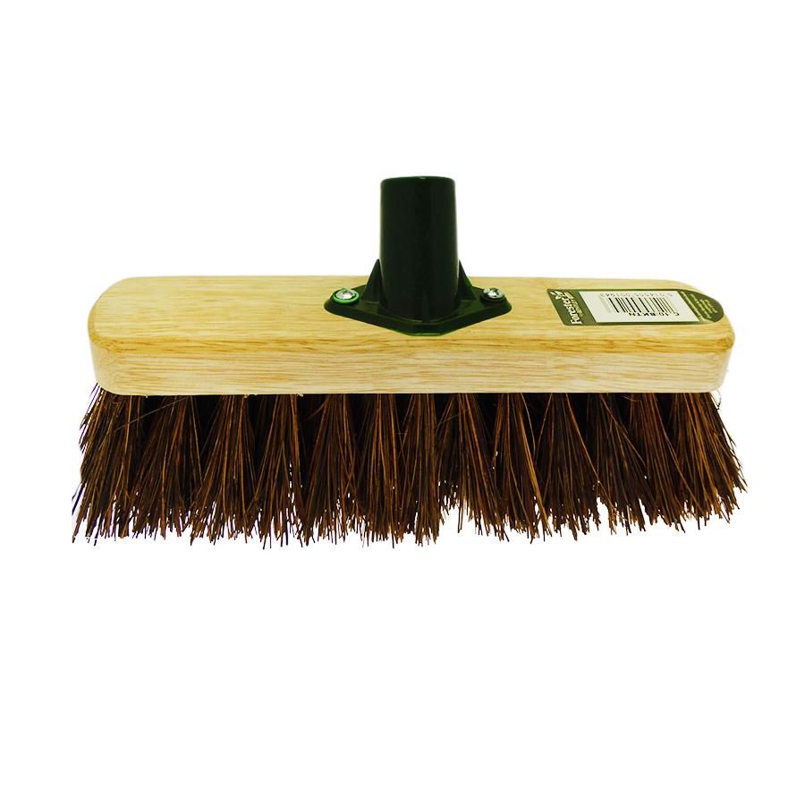 Brown Bristle Outdoor Heavy Duty Brush Head 29cm F0/BKT A (Parcel Rate)