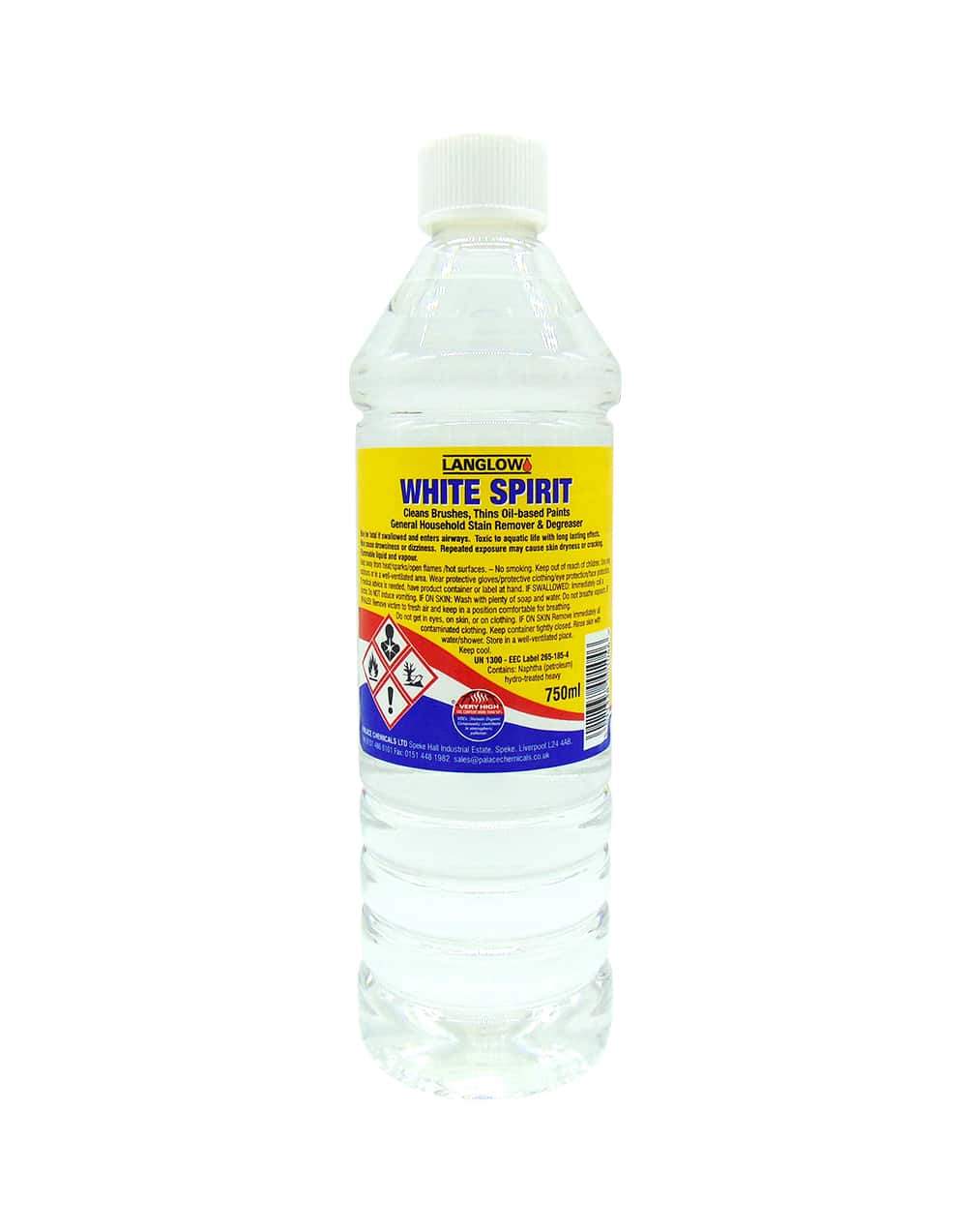 Langlow White Spirit Brush Cleaner Paint Thinning 750 ml 001046 (Parcel Rate)