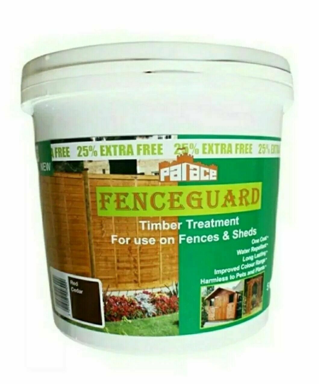 Fenceguard Red Cedar Fence Paint 5 Litre 91-21 (Parcel Rate)
