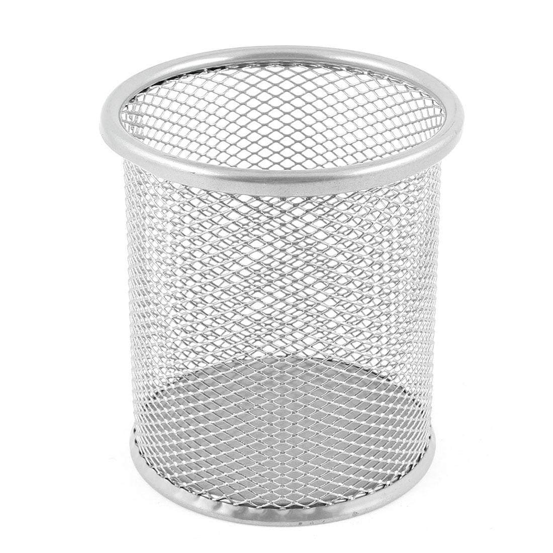 Round Metal Mesh Pencil Holder Assorted Colours (Parcel Rate)
