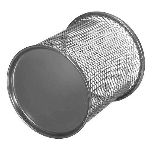 Round Metal Mesh Pencil Holder Assorted Colours (Parcel Rate)