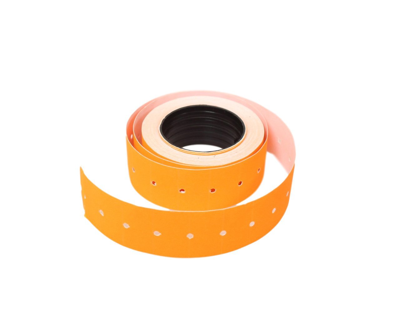 Orange Price Labels Shop Aisle Price Tag Labels 10 Rolls With Dots 0160 (Parcel Rate)