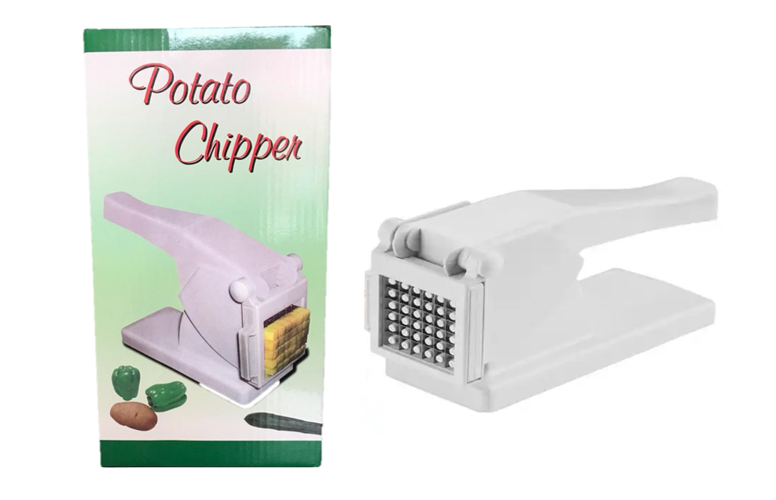 Plastic Potato Vegetable Chipper Cutter White 23 x 16 cm 0671 (Parcel Rate)