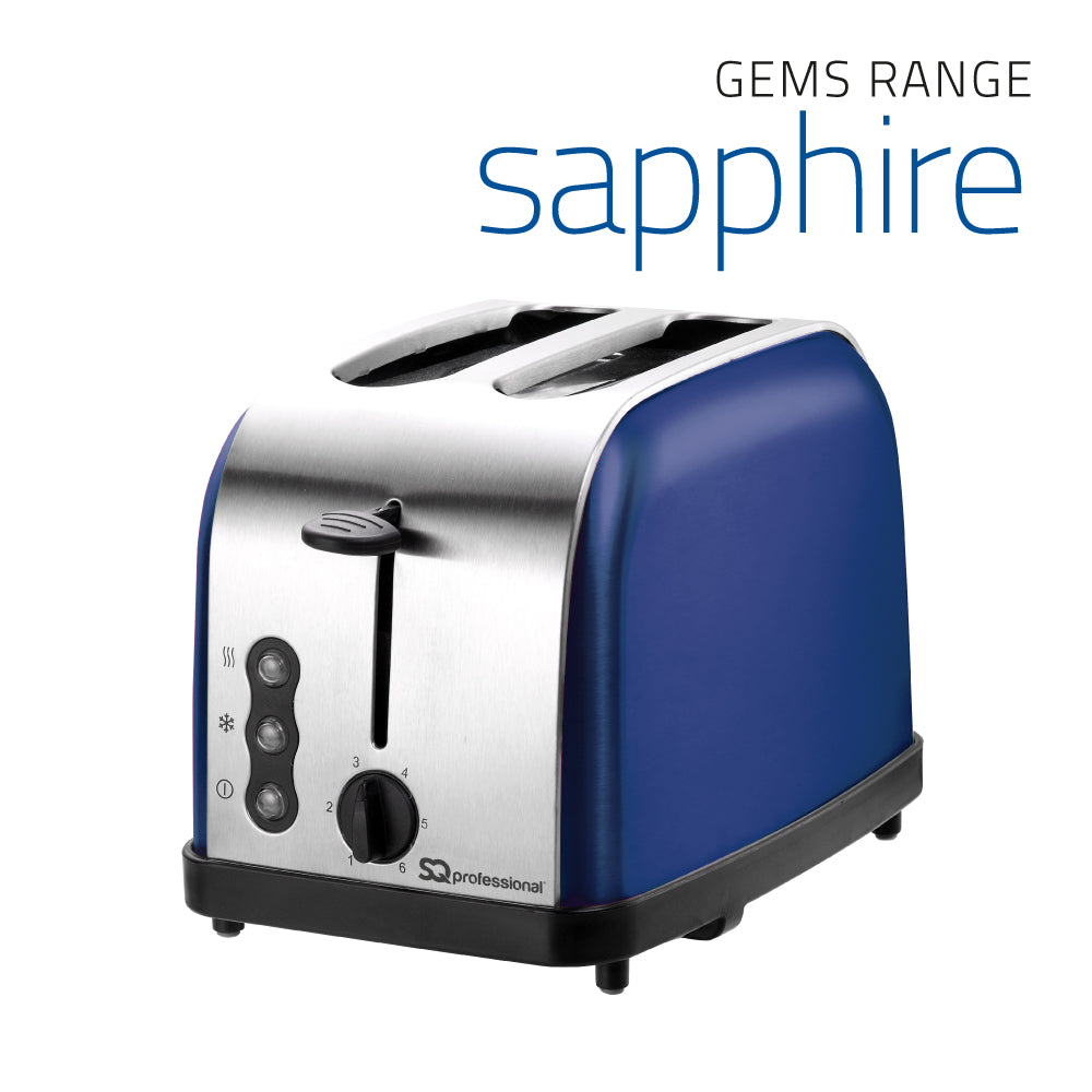 SQ Professional Gems Legacy 2 Slice Toaster 900W Sapphire 10085 (Parcel Rate)