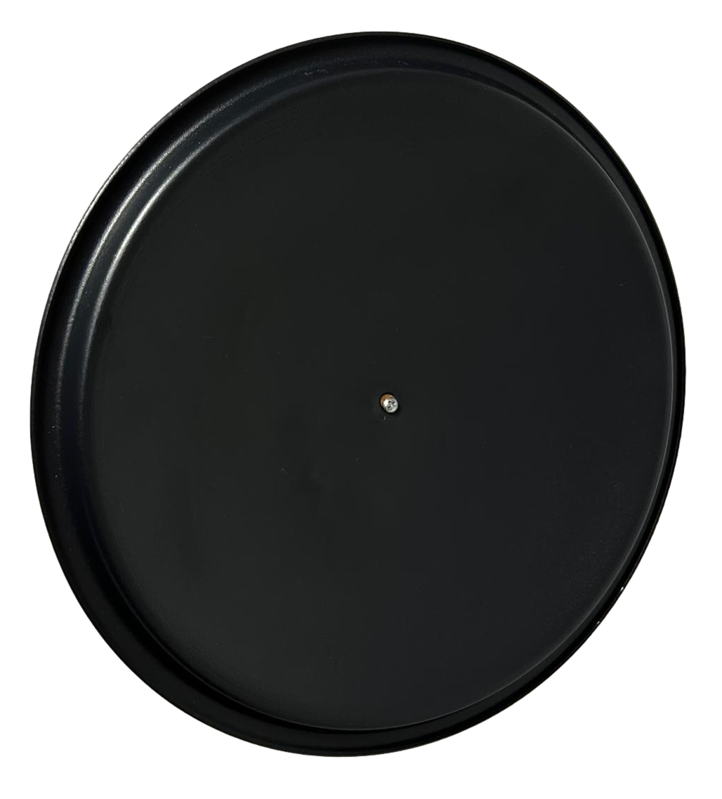 Black Fireside Metal Ash Bucket With Lid And Handle 10L Large Log Holder 1013 (Parcel Rate)p