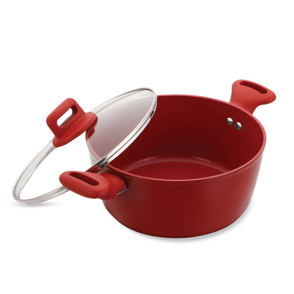 SQ Professional Zoya Forged Stockpot Set of 4 Red 11710 (Big Parcel Rate)