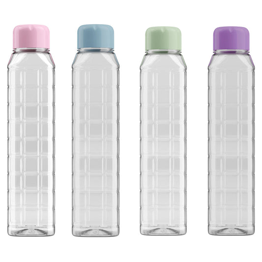 Kolorr PET Plastic Water Drinking Bottle 1L Assorted Colours 11843 (Parcel Rate)