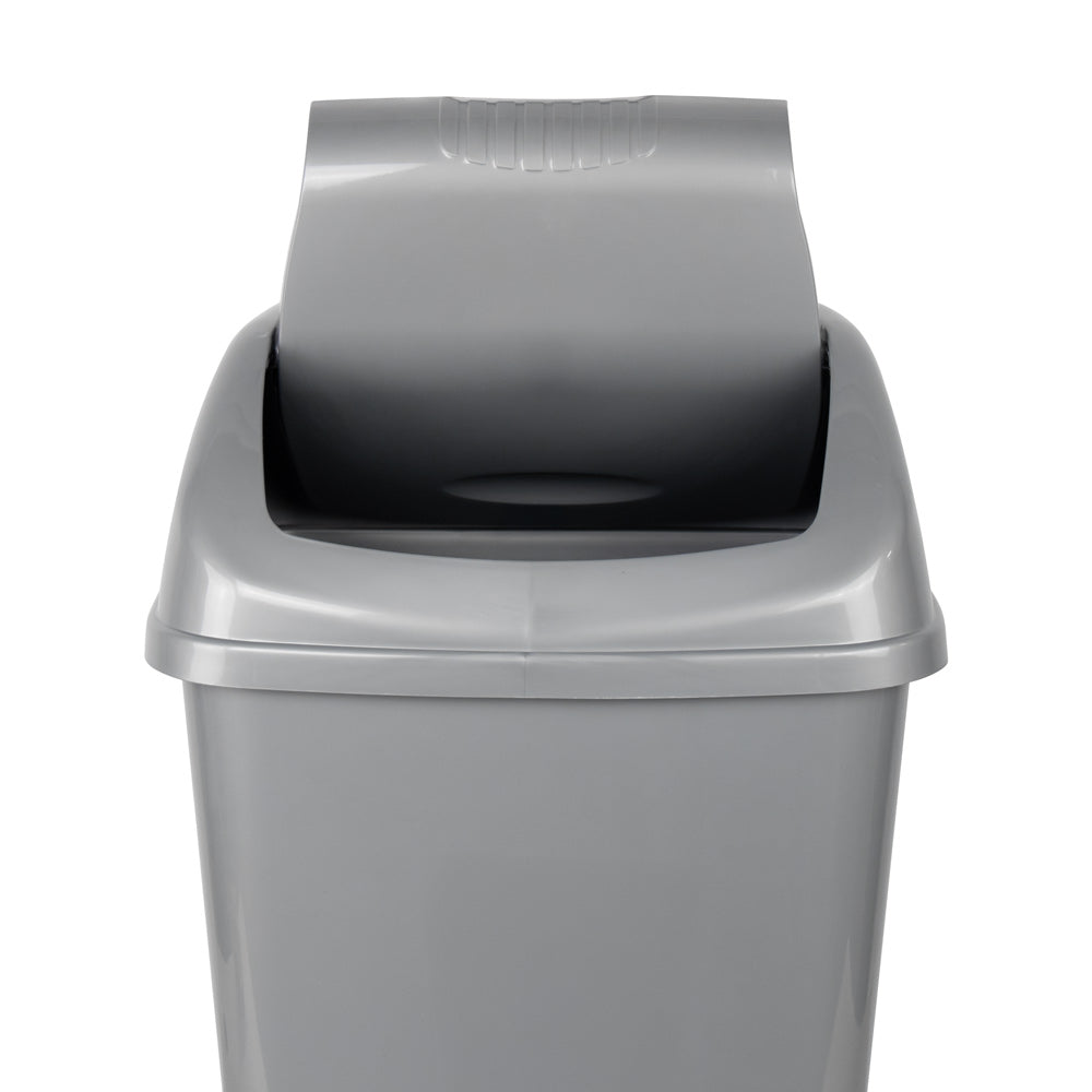 Kolorr Plastic Tidy Swing Bin 50L 40.1 x 31.3 x 61cm Assorted Colours 11861 (Parcel Rate)