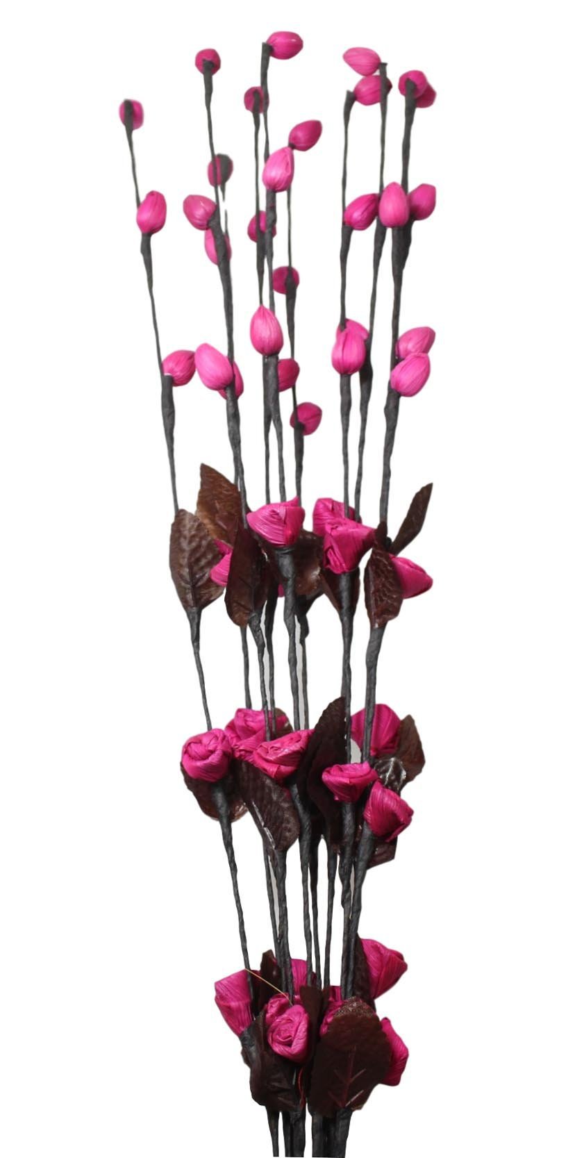 Long Stem Floral Twigs Home Decoration with Closed Roses 100cm Assorted Colours 1252 (Big Parcel Rate)