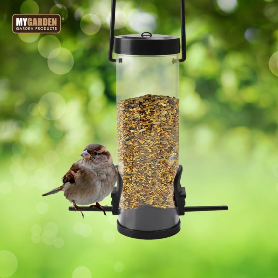 Garden Hanging Bird Seed Feeder Plastic 22 x 6 cm 1284 (Parcel Rate)