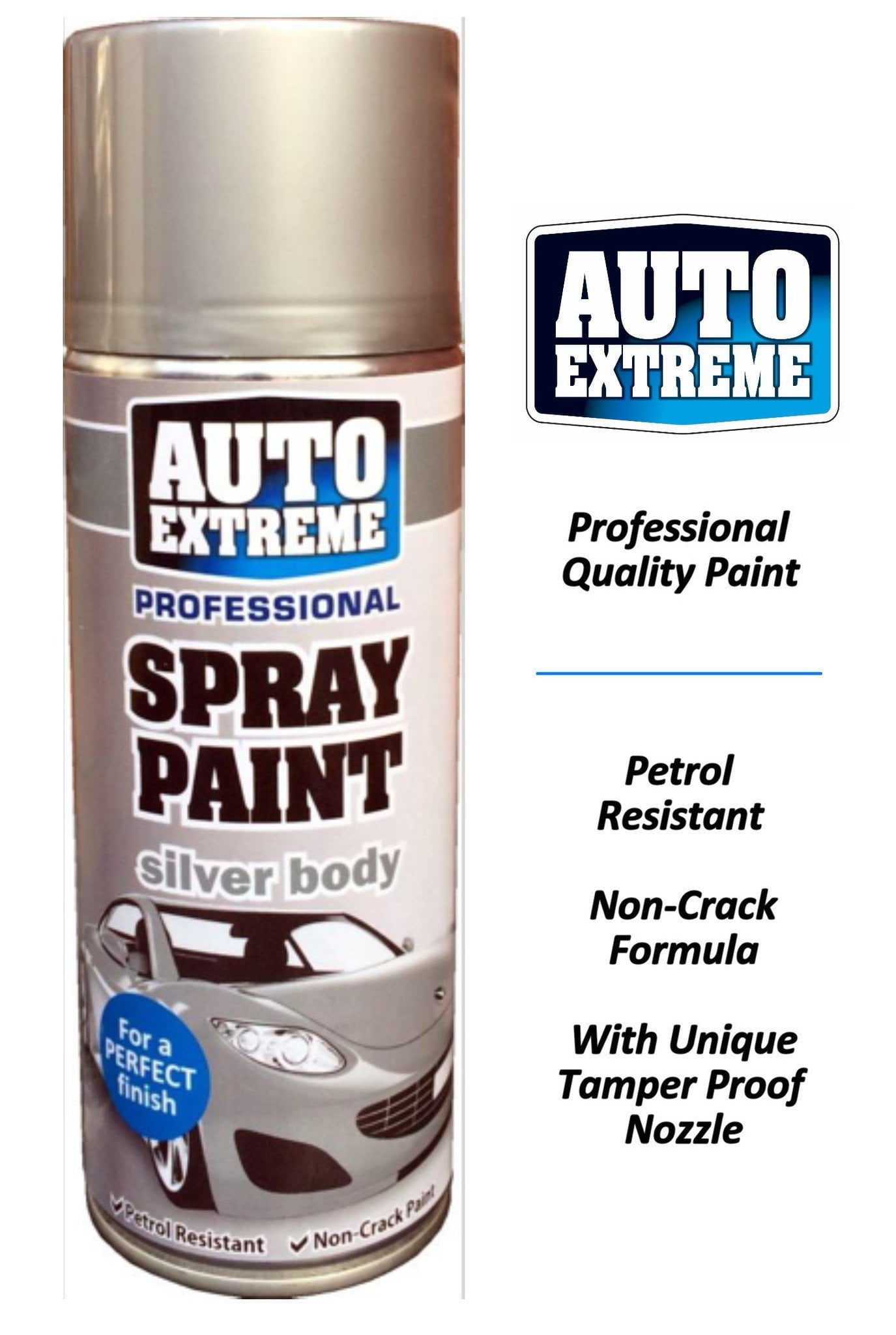 Auto Extreme Spray Paint Silver Body 400ml 1930 (Parcel Rate)