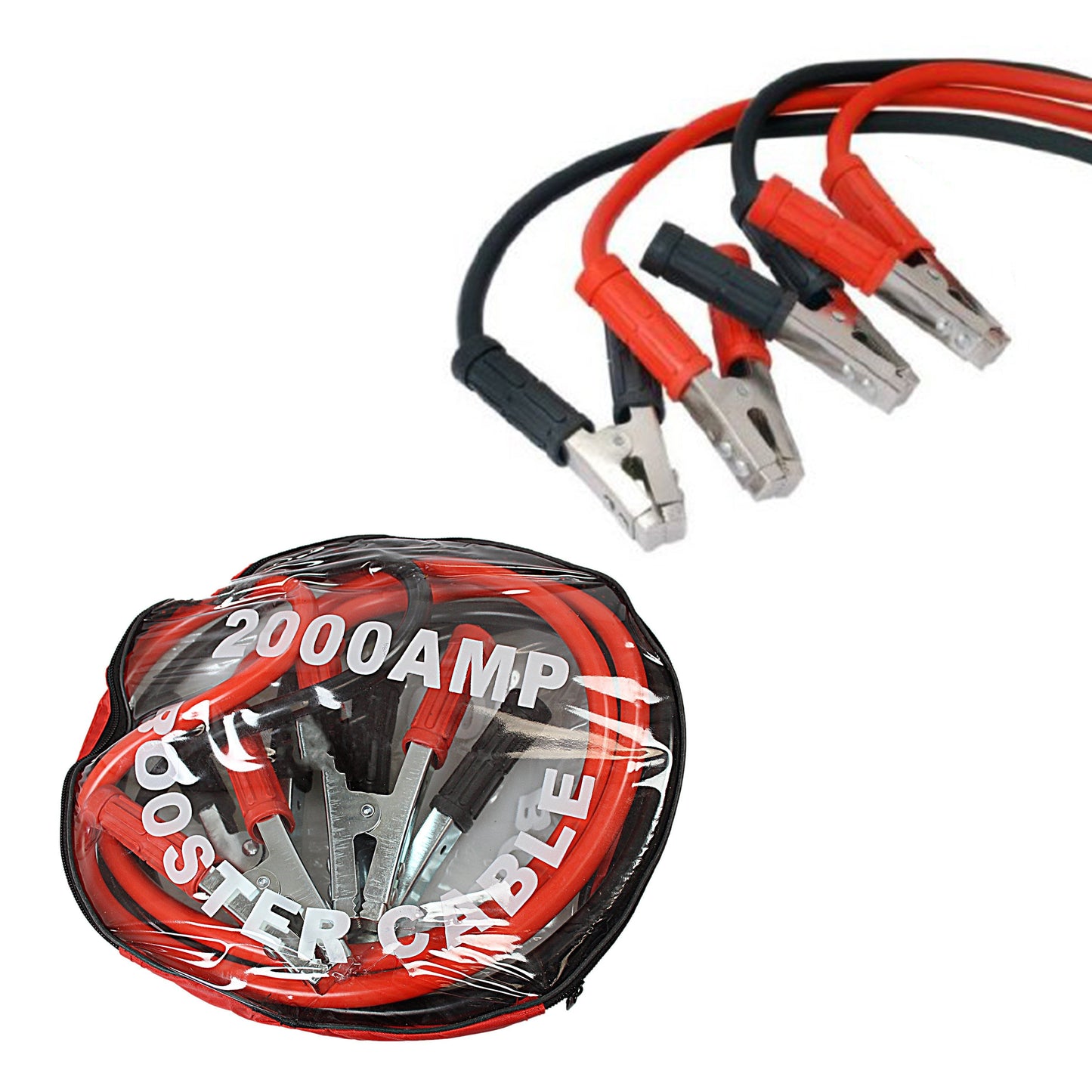 Heavy Duty Jump Car Start Jump Lead 2000 Amp 2 Metre Red Black 4720 (Parcel Rate)