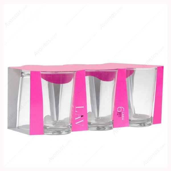 Set Of 6 Water Glasses (205cc) 22010E (Parcel Rate)