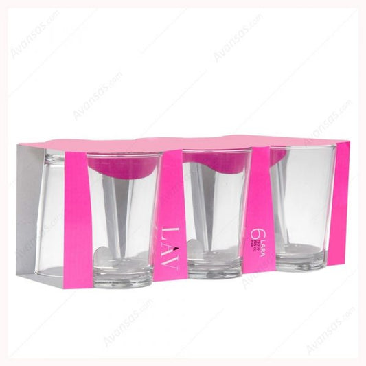 Set Of 6 Water Glasses (205cc) 22010E (Parcel Rate)