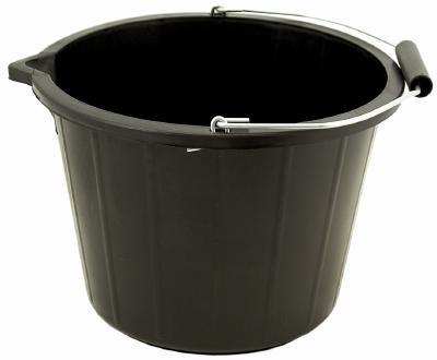 Black Indoor Outdoor Multi Purpose Bucket 32cm x 26cm LL5015 (Parcel Rate)