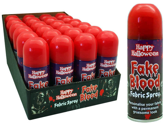 Happy Halloween Fake Blood Fabric Spray 200ml 2057 (Parcel Rate)