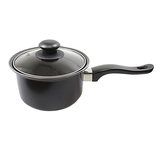 Metal Milk Saucepan with Lid 20 cm A CKW1004 / KC1008 (Parcel Rate)