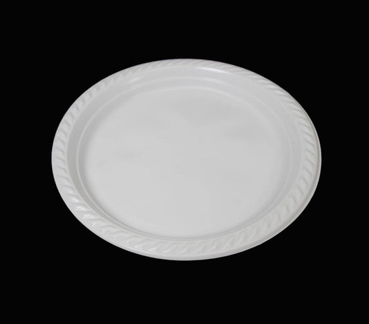 Disposable White Plastic Plate 26 cm Pack of 10 SK1035 (Parcel Rate)