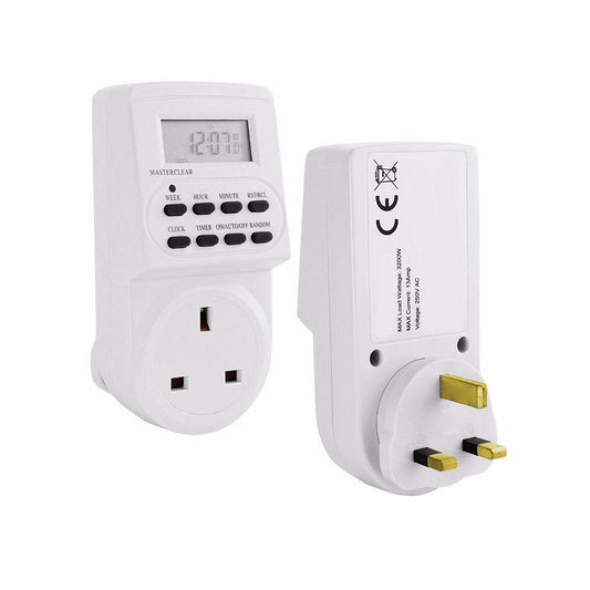 Eurosonic Electronic Digital Mains Timer Socket Plug with 24 Hour 7 Days TMR1009 / ES113 A  (Parcel Rate)