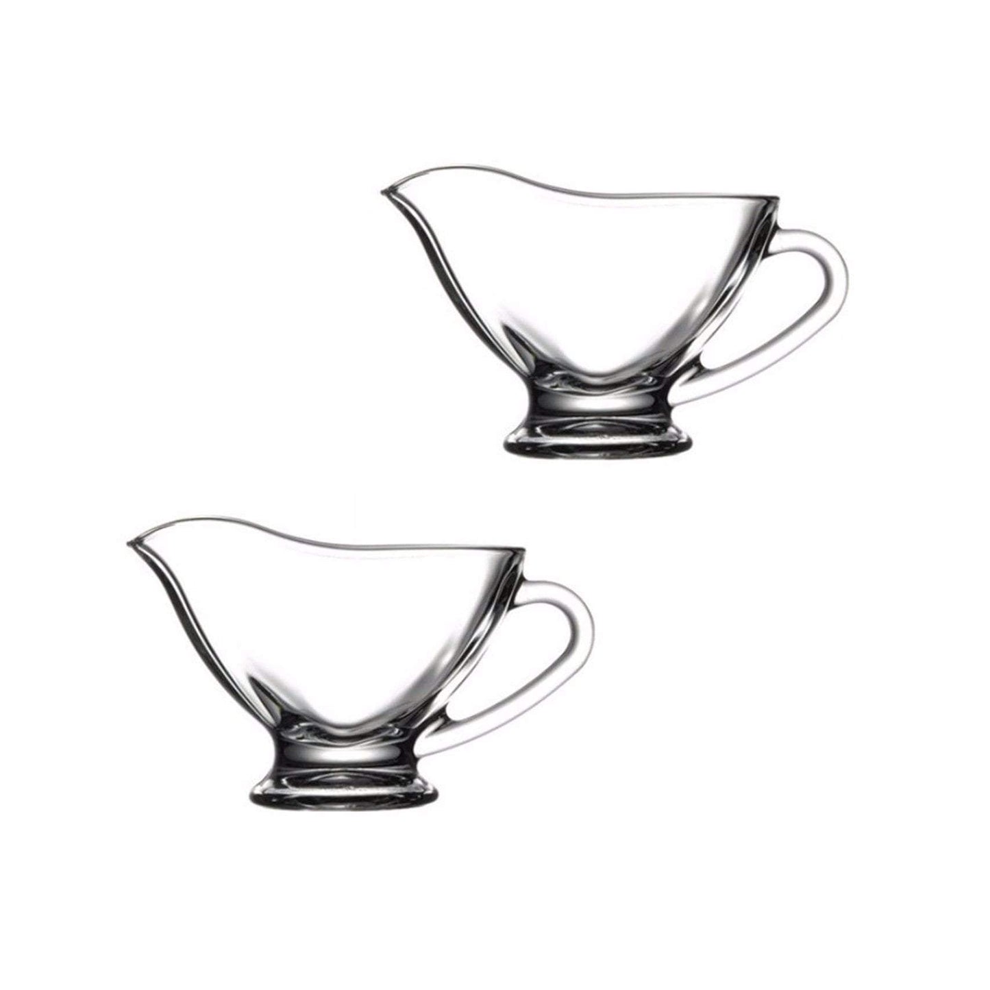 PB Small Glass Sauce Gravy Boats 83ml Pack of 2 55002 (Parcel Plus Rate)