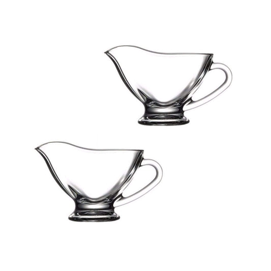 PB Small Glass Sauce Gravy Boats 83ml Pack of 2 55002 (Parcel Plus Rate)