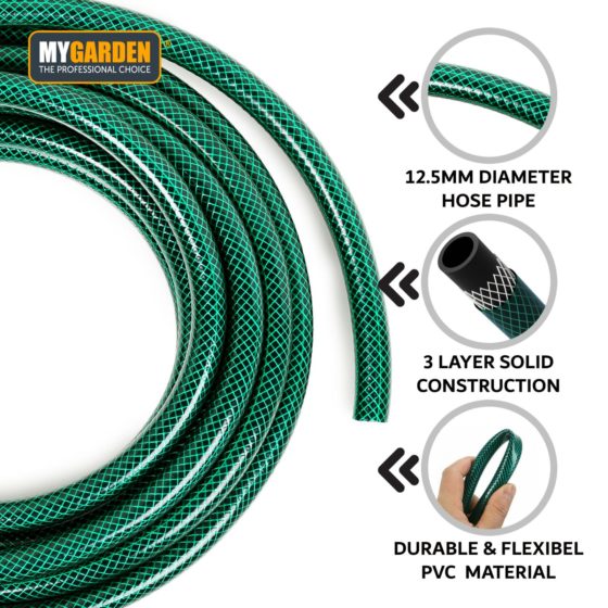 Garden Hose Pipe with Fitting 15 m 3107 A W25 (Parcel Rate)