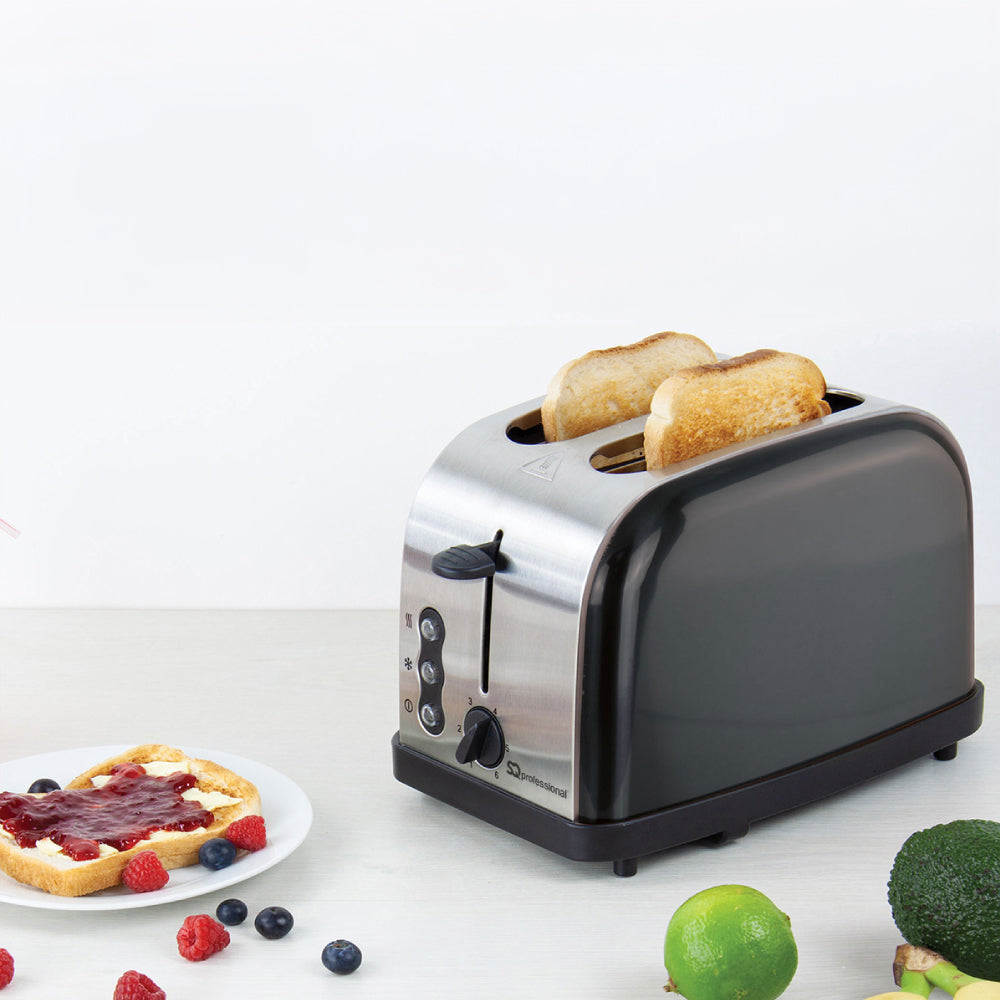 SQ Professional Gems Legacy 2 Slice Toaster 900W Onyx 3433 A (Parcel Rate)