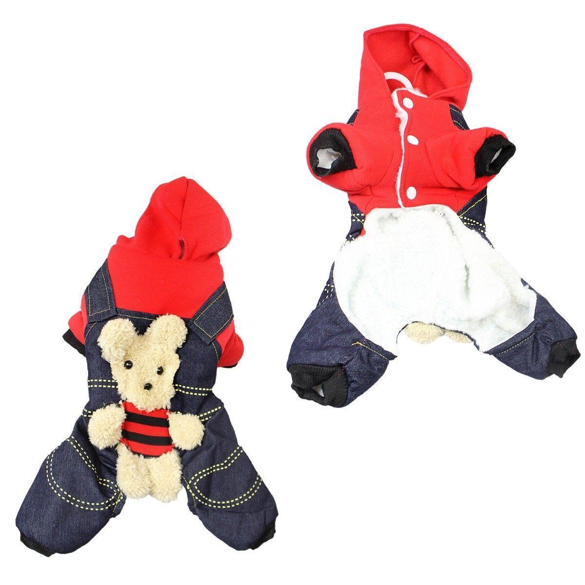 Pet Dog Coat Suit Jacket Teddy Bear Style One Size Small Assorted Colours 1812 (Parcel Rate)