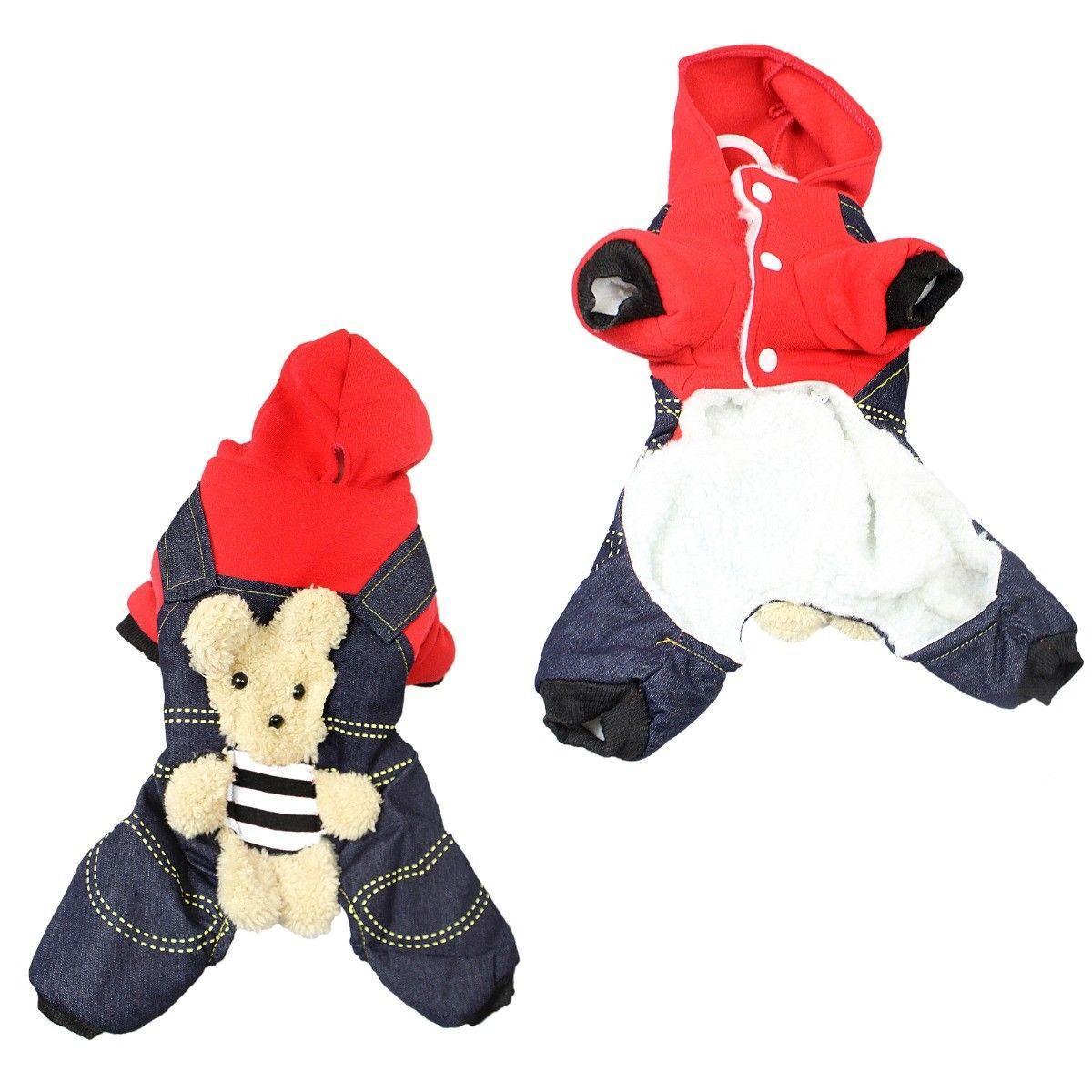 Pet Dog Coat Suit Jacket Teddy Bear Style One Size Small Assorted Colours 1812 (Parcel Rate)