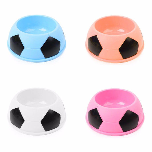 Pet Dog Feeding Bowl Football Design 15 x 9 cm Assorted Colours 4201 (Parcel Rate)