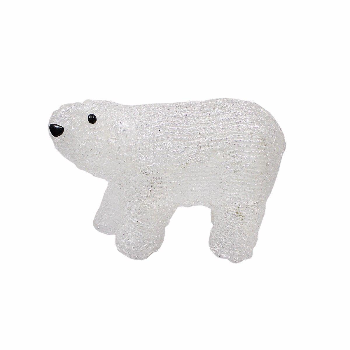 Acrylic LED Christmas Decor Polar Bear Figure Indoor Light Lamp 4719 (Parcel Rate)