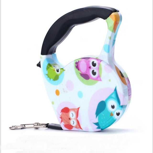 Retractable Dog Leash 5m 33lbs Assorted Colours and Designs 1181 (Parcel Rate)